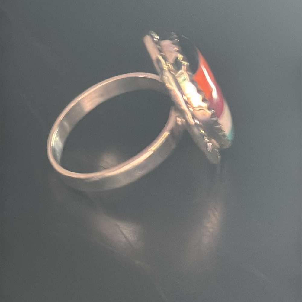 Multi Gemstone Oval Ring - image 4